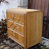 Rattan chest of drawers