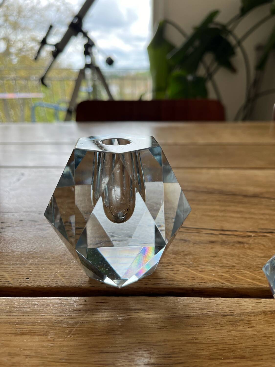 Pair of crystal vases