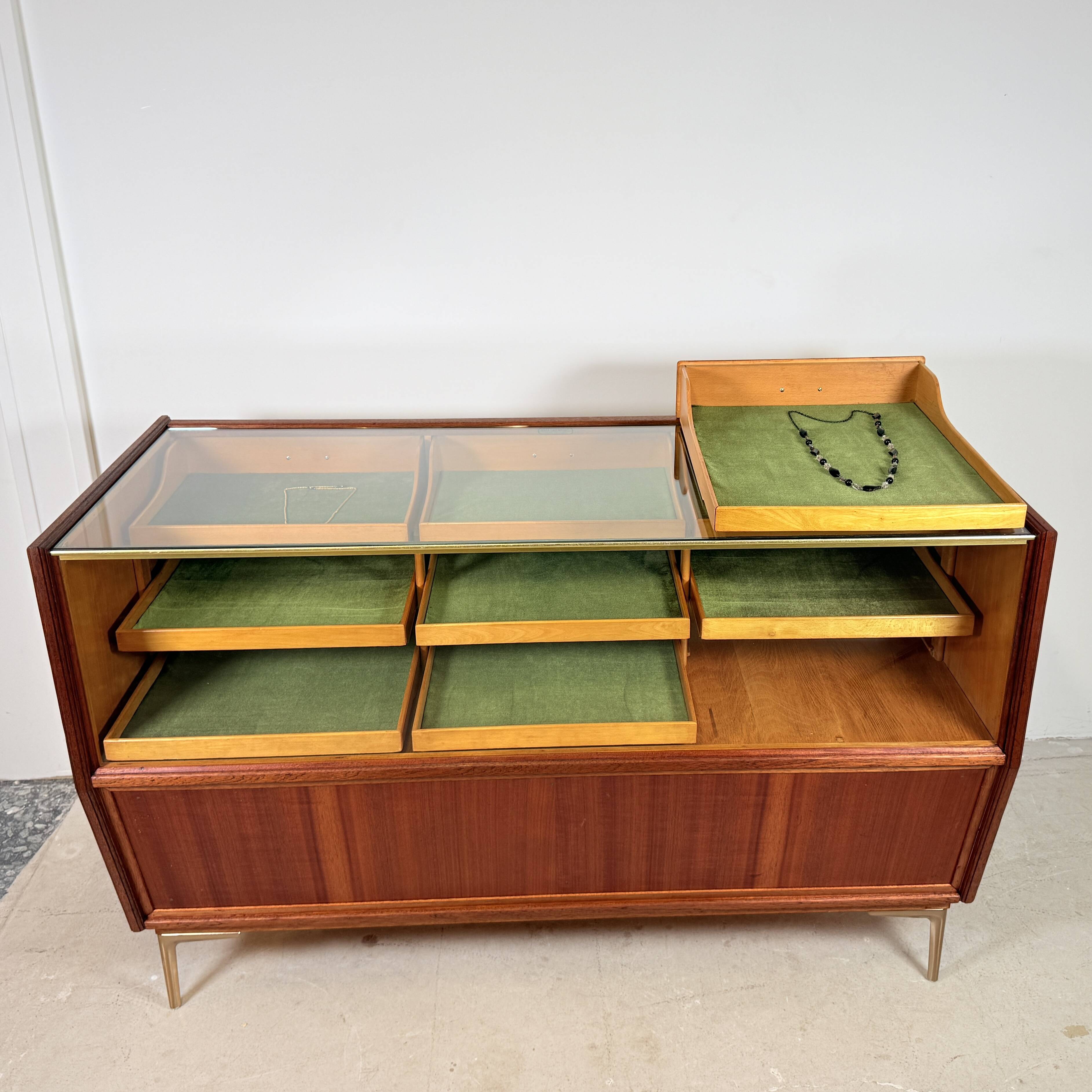 Vintage displaycabinet with 15 drawers, HAKA Ladenmöbel