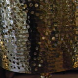 Copper-opened lamp hammered metal table lamp