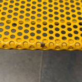 Italian perforated metal chair from the mid-century space age, 1960s.