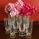 Series of 10 champagne flutes