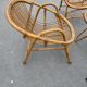Vintage salon de jardin en rotin