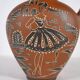 Hand-Painted Mid-Century Ceramic Vase by E. Knopp for Marzi & Remy, 1950s