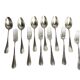 Tableware, six-piece silver-plated cutlery set by SFAM from the early 20th century.