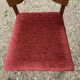 6 art deco chairs with red velvet seats