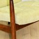 GFM-64 armchair, design by Edmund Homa from the 70s, yellow lemon lime