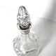 English carafe in crystal and silver