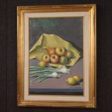 Italian painting Still life signed by Valentino Ghiglia