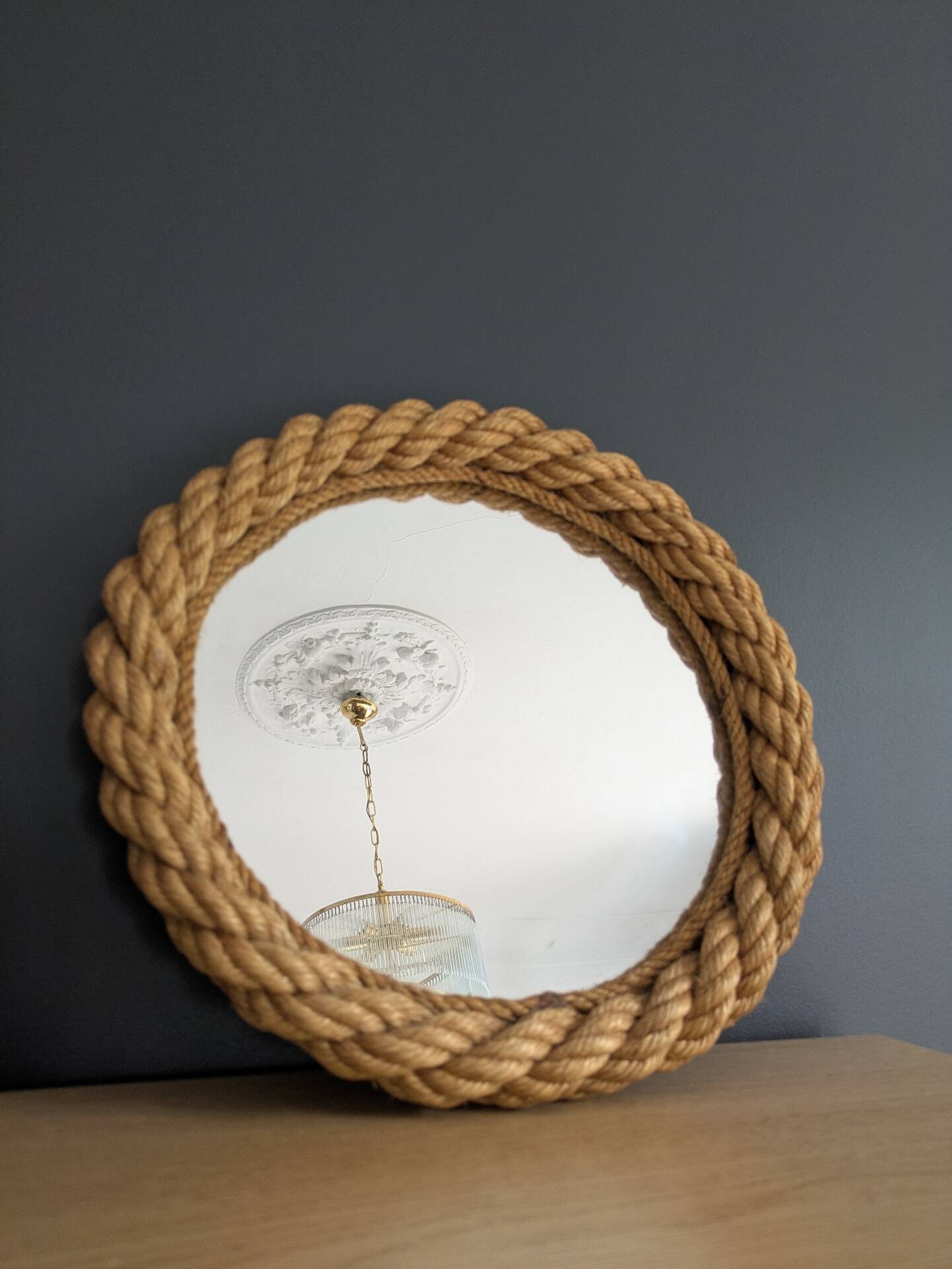 Mid Century Mirror Audoux and Minet