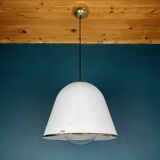 White Italian suspension lamp Kuala by Franco Bresciani for Guzzini Italy, 1970s.