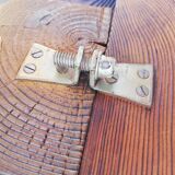 Pair of brutalist tripod stools