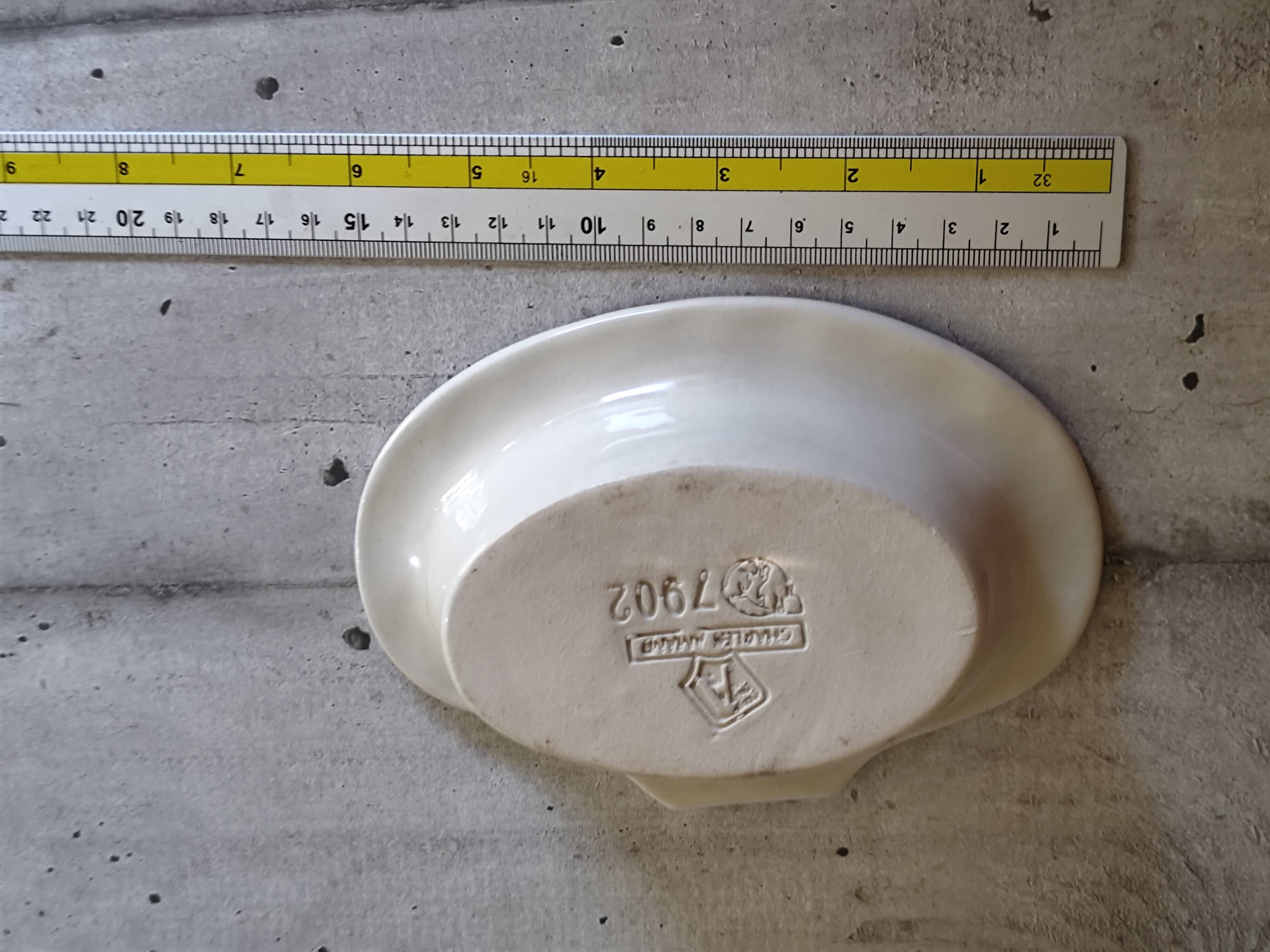 Set of 4 Charles Amand ceramic ramekins