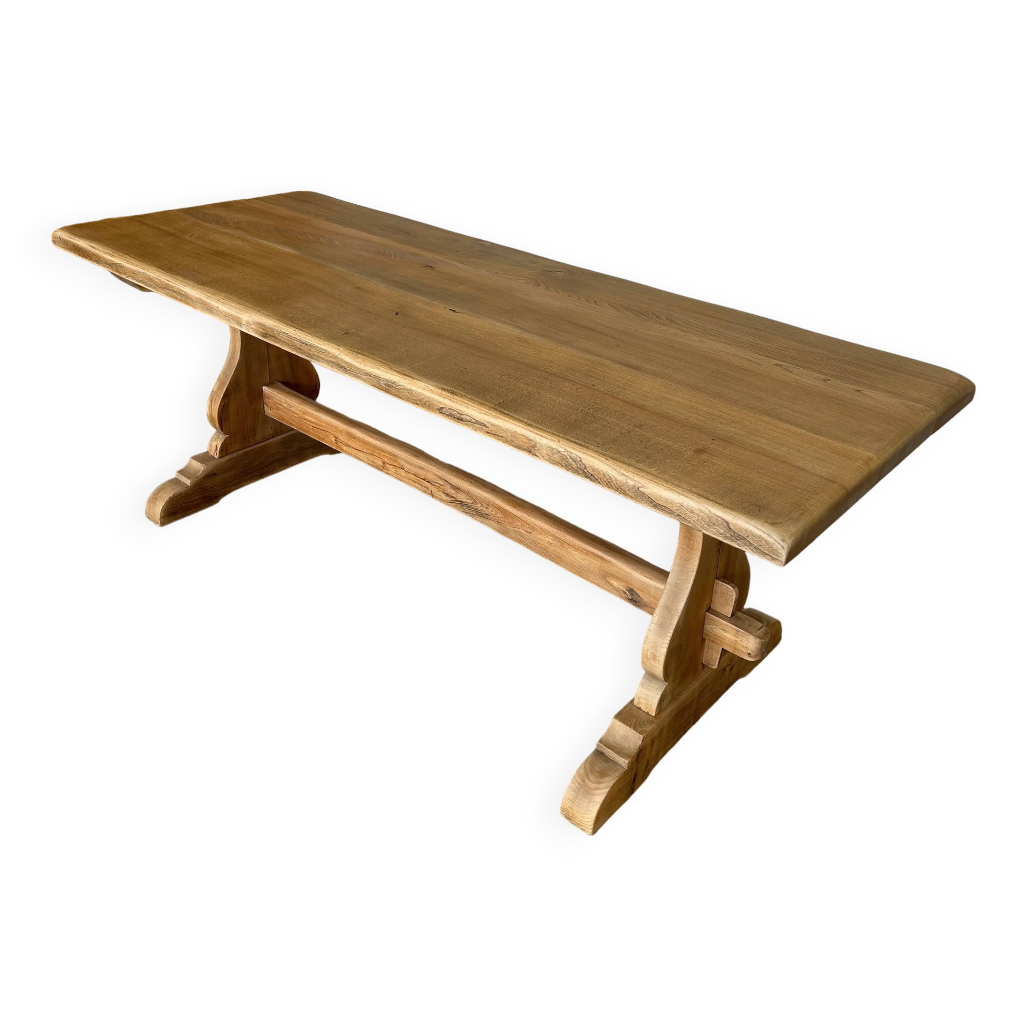 Solid elm monastery farm table