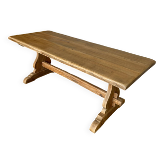 Solid elm monastery farm table