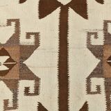 3x12 Vintage Beige & Brown Kilim Runner Rug, 95x373Cm