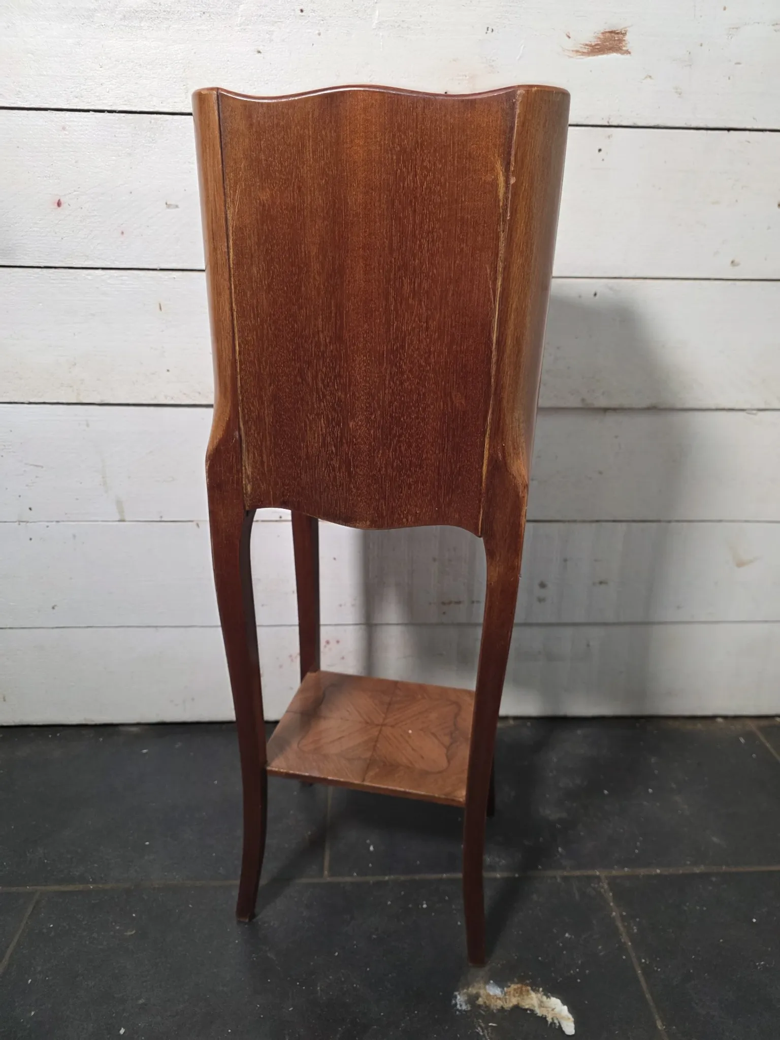 Louis XV style bedside table in marquetry