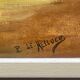 Oil on canvas, Breton scene, Breton village, signed Le Hellocq, Pont Aven
