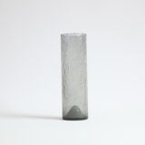 Erik Höglund cylinder glass vase for Pukeberg, Sweden, 1960s