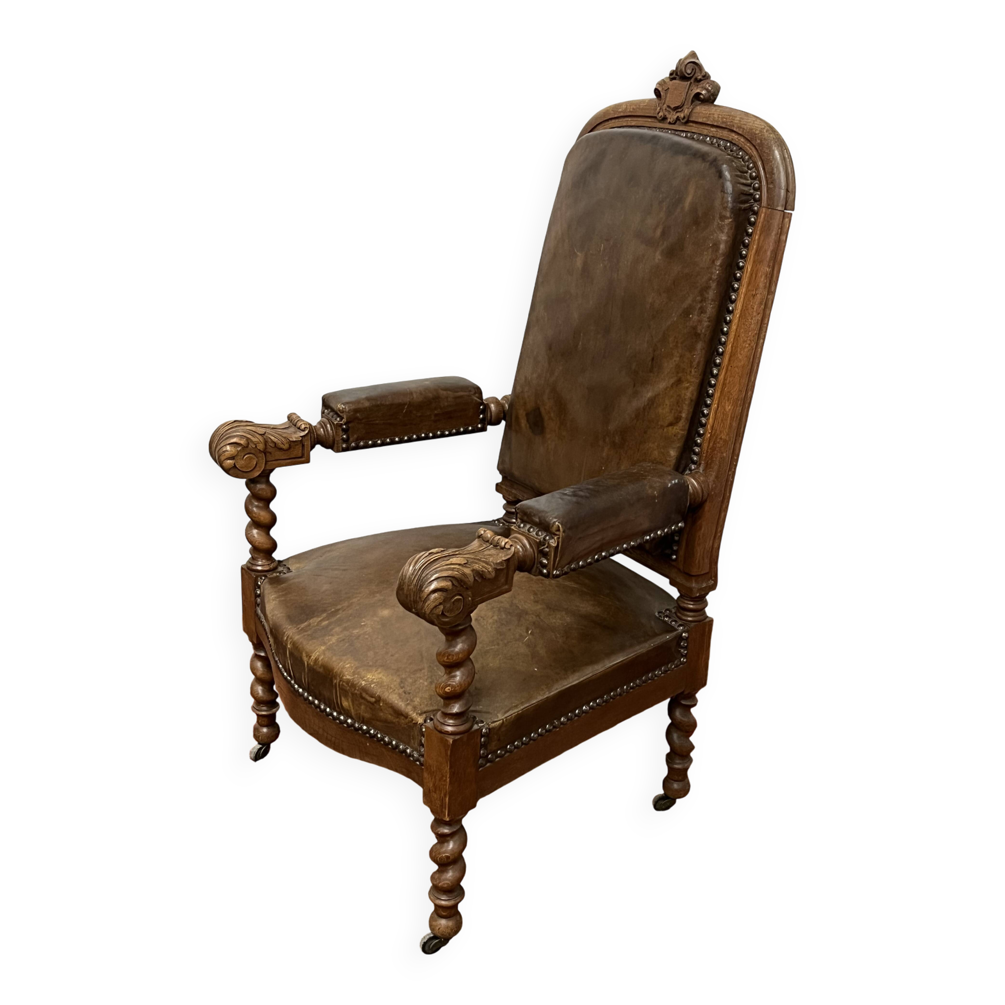 Leather armchair