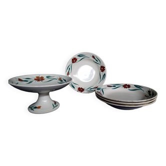 Assiettes table et compotier