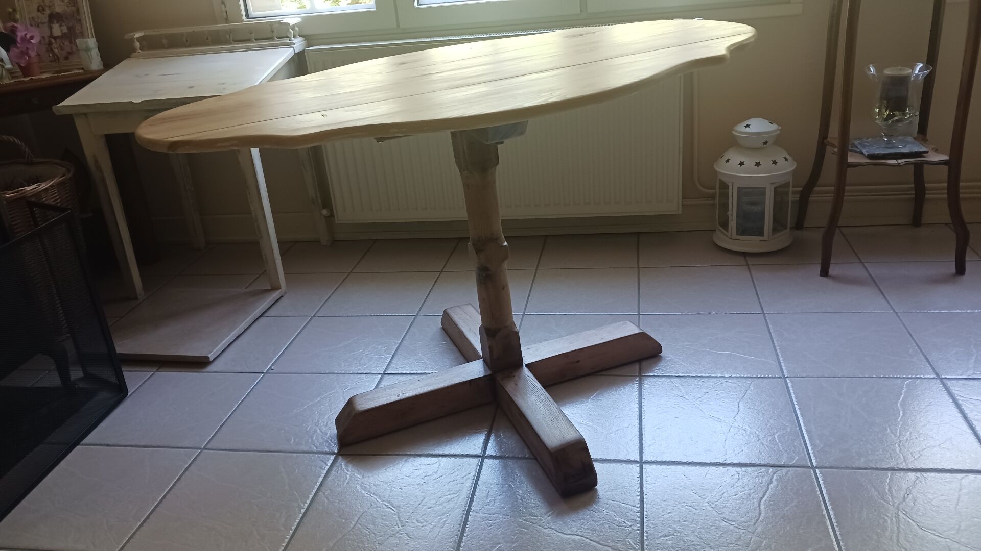 Table violon, fabrication par moi-même