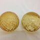 Vintage amber glass lamp globes