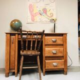 Old restored oak desk