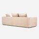 Sofa KOPENHAGA beige velour, Scandinavian design