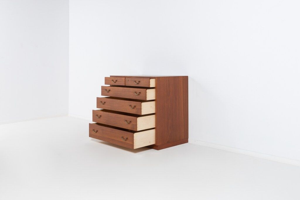 Set of 3 teak cabinets by Tove and Edvard Kindt-Larsen for Thorald Madsen, 1950s