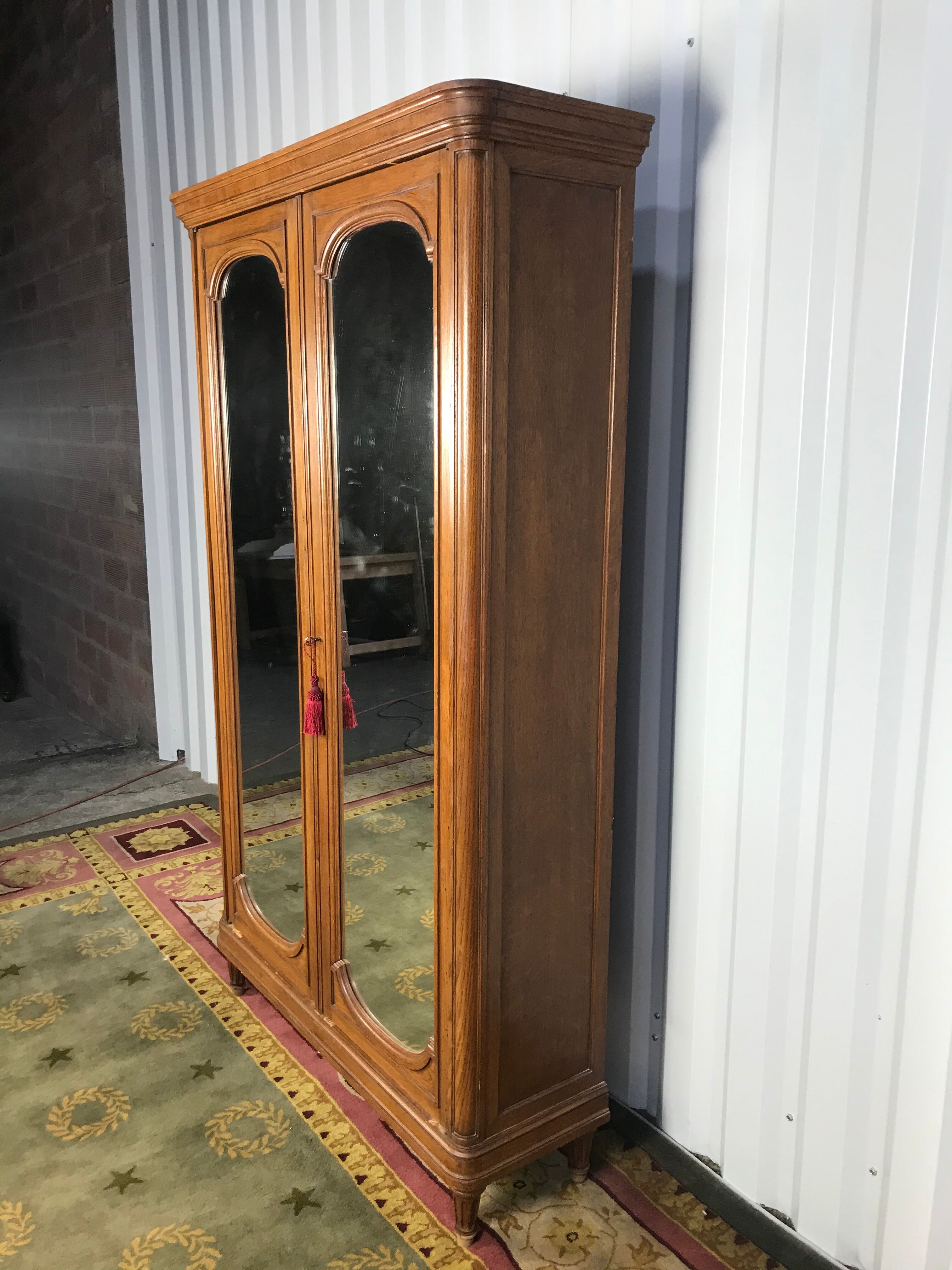 Solid oak ice room cabinet 1900