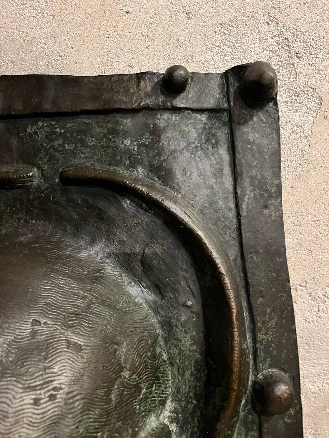 19th century bronze relief