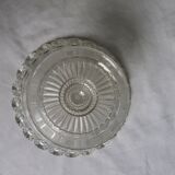 Cup on foot openwork chiseled glass