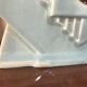 Art Deco sky blue earthenware pendulum
