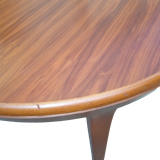 Vintage Scandinavian design round teak table