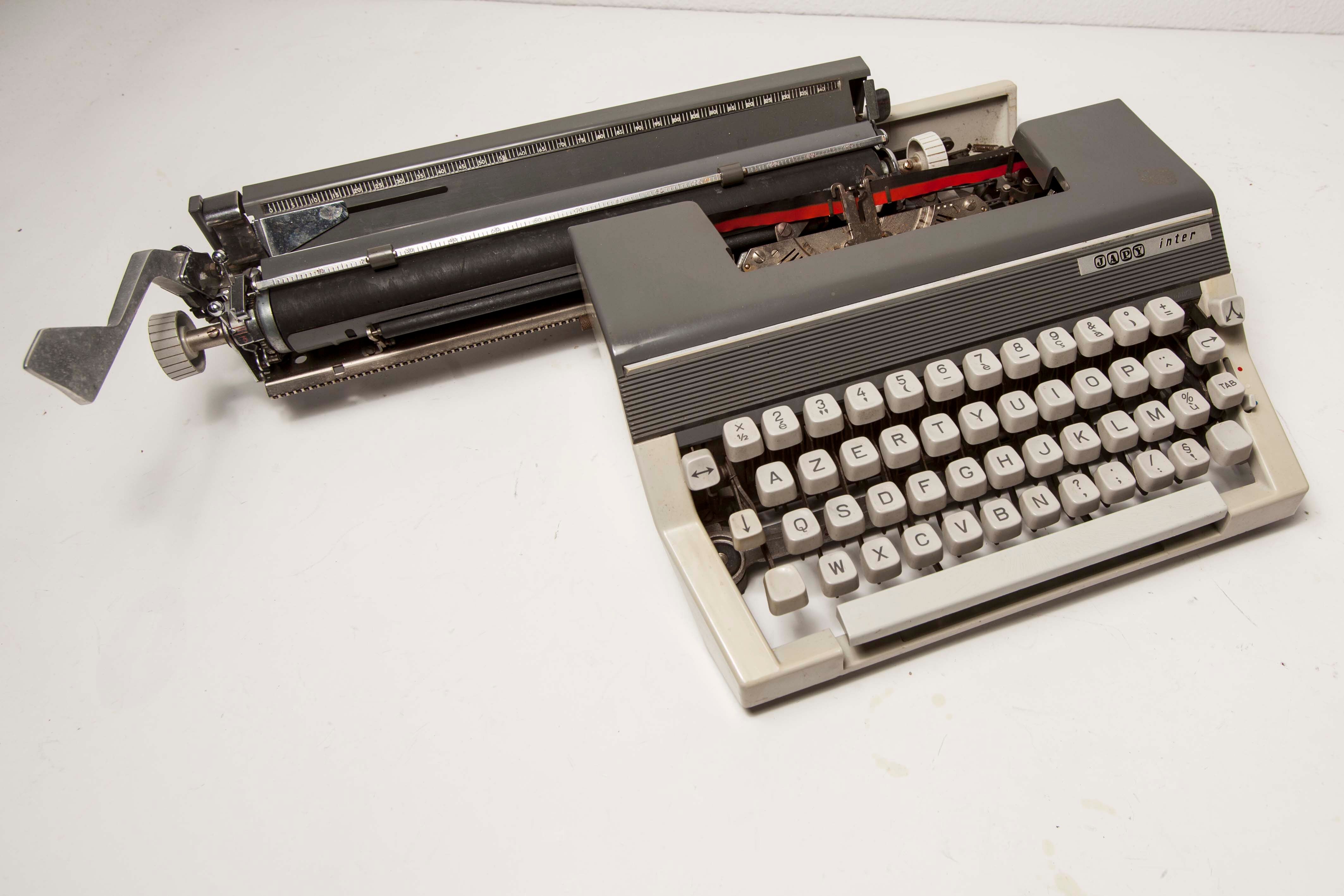 Typewriter Japy Inter with suitcase