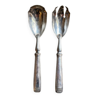 Silver plated salad servers