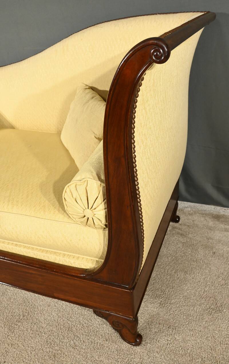 Mahogany Backrest Daybed, Restoration Period – Part 1 of the 19th Century