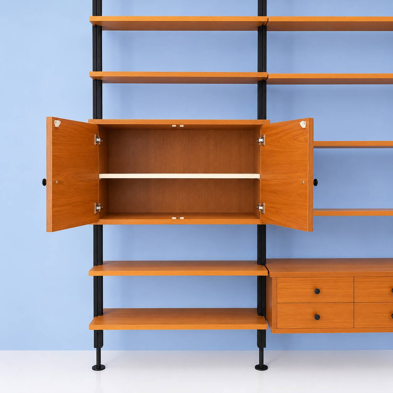 Wall Library or Floor/Ceiling in Blonde Beech
