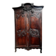 Antique Norman wedding armoire. Carved oak.