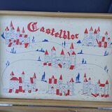 Wooden castle cube construction