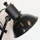 Industrial Black Enamel Scissor Wall Lamp, 1950s