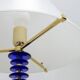 Lampe de sol Auras en laiton italien et verre de Murano « Incamiciato », 1989