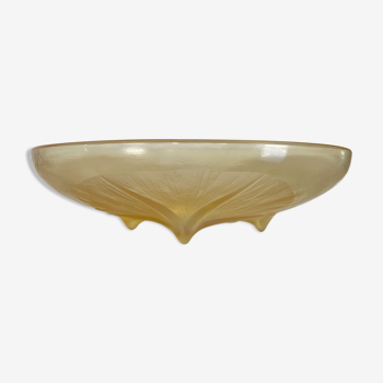 Lalique - tripod cup volubilis yellow amber