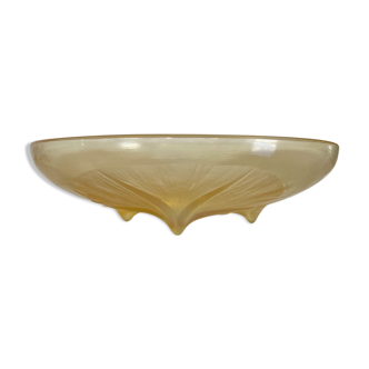 Lalique - tripod cup volubilis yellow amber
