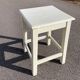 White square wooden stool