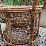 Peacock rattan armchair