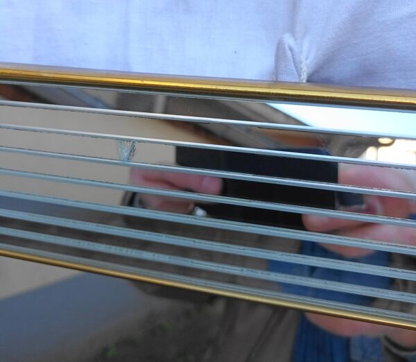 Miroir octogonal Belge ''Miroirs Deknudt'' des années 80