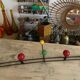 Wall coat rack with vintage balls