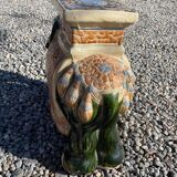 Large decorative earthenware / ceramic elephant